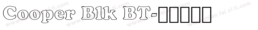 Cooper Blk BT字体转换